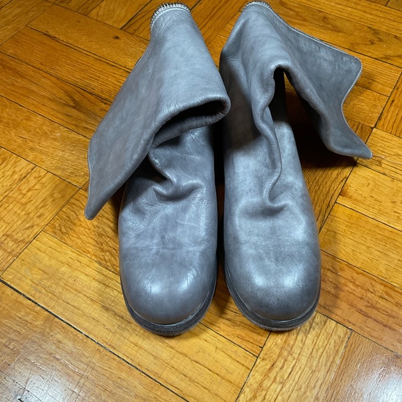 GUIDI 788Z Back Zip Mid Boots Grey - Picture 4 of 9